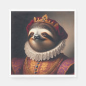 Sloth Renaissance King Serviette (Vorderseite)