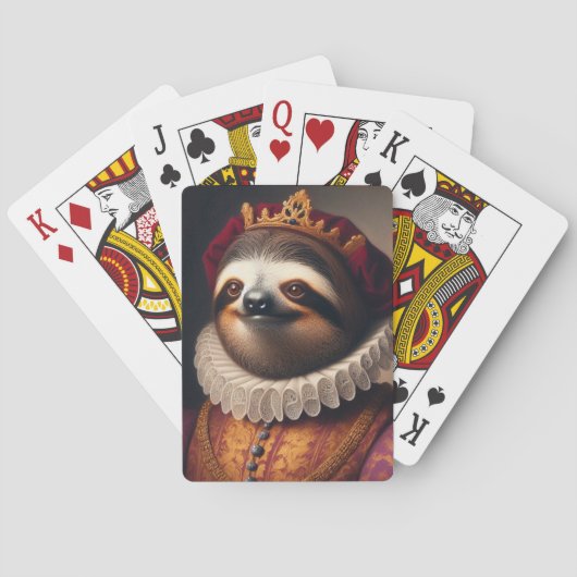 Sloth Renaissance King Spielkarten (Rückseite)