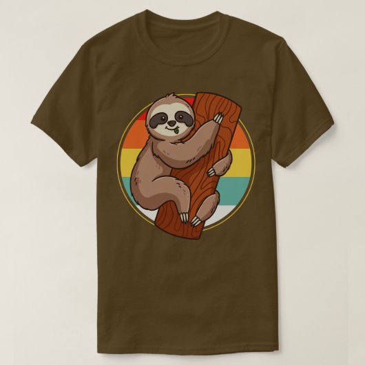 Sloth Retro T-Shirt (Design vorne)