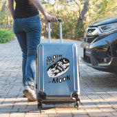 Sloth Riding a Rocket to the Moon Aufkleber (Koffer Insitu)