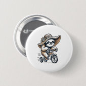 Sloth Riding Bike Button (Vorne & Hinten)