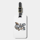 Sloth Riding Bike Gepäckanhänger (Vorderseite vertikal)