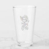 Sloth Riding Bike Glas (Rückseite)