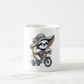 Sloth Riding Bike Kaffeetasse (Mittel)