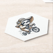 Sloth Riding Bike Untersetzer (angewinkelt)