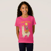 Sloth Riding Llama Birthday Custom T-Shirt (Vorne ganz)