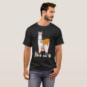 Sloth Riding Llama Eggspert Ostereier Jagd T-Shirt (Vorne ganz)
