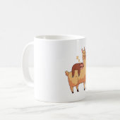 Sloth Riding Llama Kaffeetasse (Vorderseite Links)