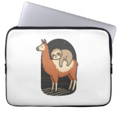 Sloth Riding Llama Laptopschutzhülle (Vorderseite)