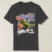 Sloth Riding TRex Dinosaur T-Shirt (Design vorne)