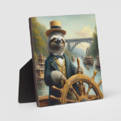 Sloth Riverboat Captain Fotoplatte (Vorderseite)