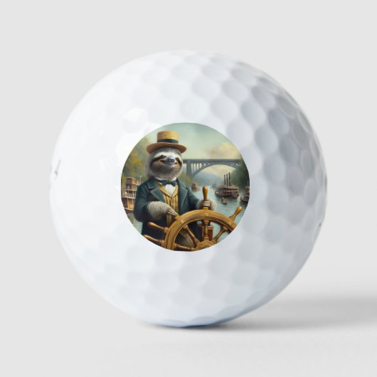 Sloth Riverboat Captain Golfball (Vorderseite)