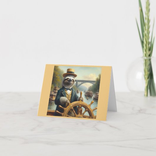 Sloth Riverboat Captain Karte (Vorderseite)