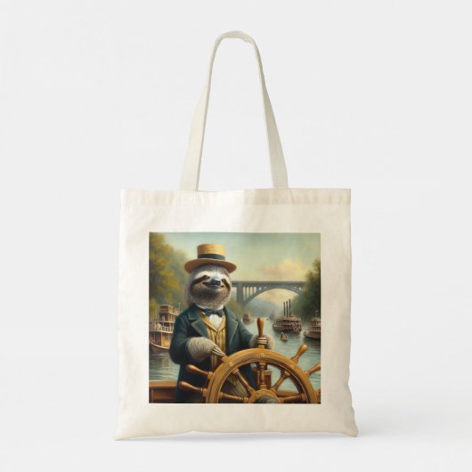 Sloth Riverboat Captain Tragetasche (Rückseite)