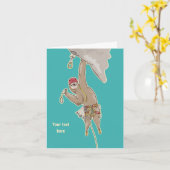 Sloth Rock Climber Tragegerät Karte (Gelbe Blume)