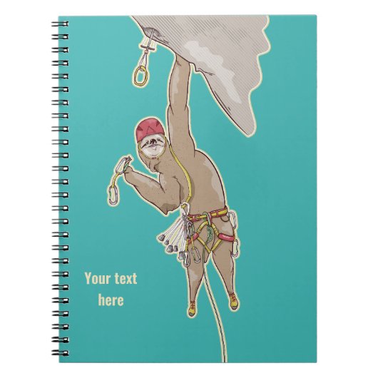 Sloth Rock Climber Tragegerät Notizblock (Vorderseite)