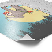 Sloth Rock climbing Fotodruck (Ecke)