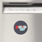 Sloth Rocket Magnet (In Situ (Geschirrspüler))