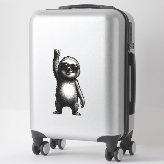 Sloth Rocking Dance Aufkleber (Koffer)