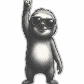 Sloth Rocking Dance Aufkleber (Vorderseite)