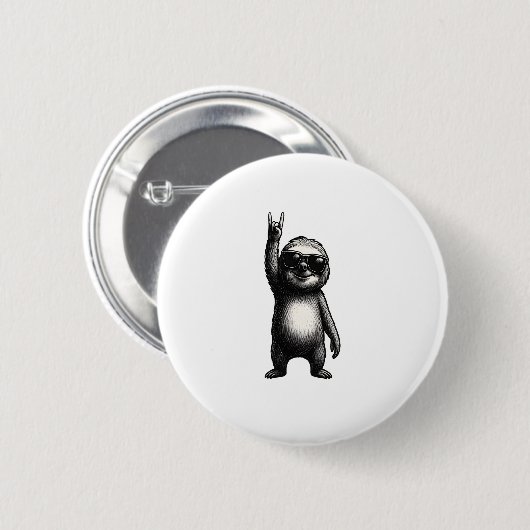 Sloth Rocking Dance Button (Vorne & Hinten)