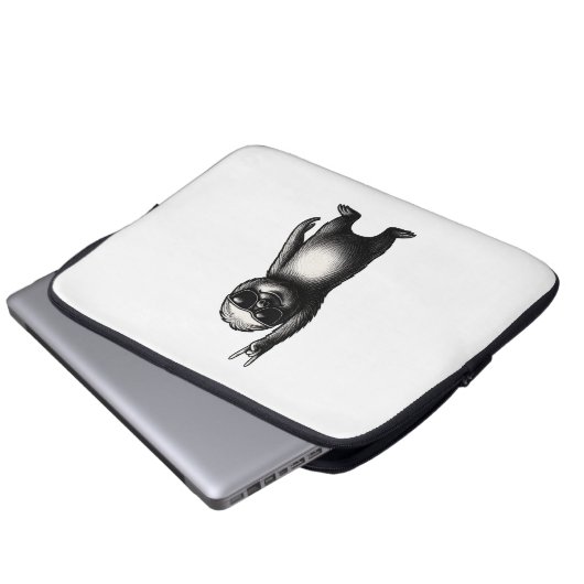 Sloth Rocking Dance Laptopschutzhülle (Vorne Knopf)