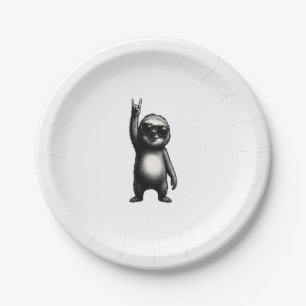 Sloth Rocking Dance Pappteller