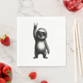 Sloth Rocking Dance Serviette (Beispiel)