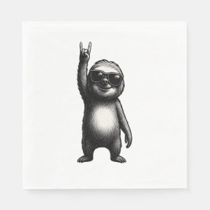 Sloth Rocking Dance Serviette