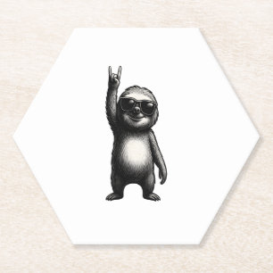 Sloth Rocking Dance Untersetzer