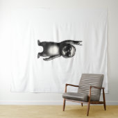 Sloth Rocking Dance Wandteppich (Beispiel (Horizontal))