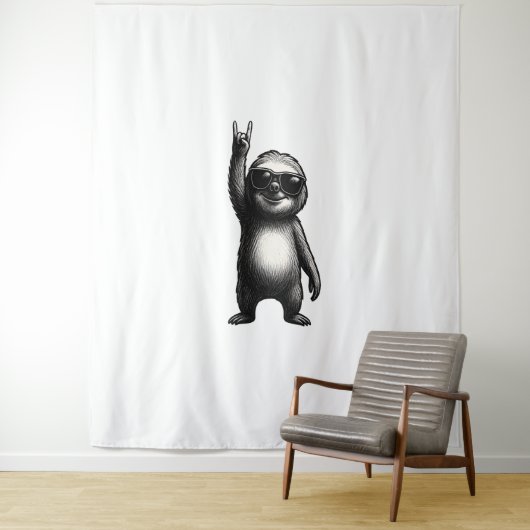 Sloth Rocking Dance Wandteppich (Beispiel)