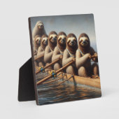 Sloth Rowing Team Fotoplatte (Vorderseite)
