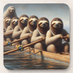 Sloth Rowing Team Getränkeuntersetzer