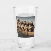 Sloth Rowing Team Glas (Rückseite)
