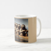 Sloth Rowing Team Kaffeetasse (VorderseiteRechts)