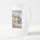 Sloth Rowing Team Mattglas Bierglas (VorderseiteRechts)