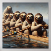 Sloth Rowing Team Poster (Vorne)