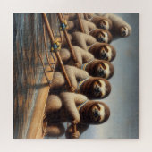 Sloth Rowing Team Puzzle (Horizontal)