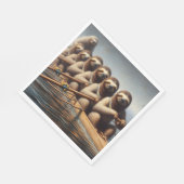 Sloth Rowing Team Serviette (Ecke)