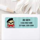 Sloth Rücksendeadressen-Aufklebers (Insitu)