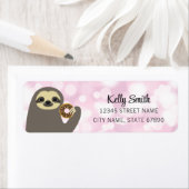 Sloth Rücksendeadressen-Aufklebers (Insitu)