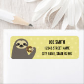 Sloth Rücksendeadressen-Aufklebers (Insitu)