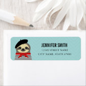 Sloth Rücksendeadressen-Aufklebers (Insitu)