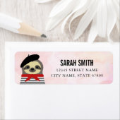 Sloth Rücksendeadressen-Aufklebers (Insitu)