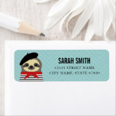 Sloth Rücksendeadressen-Aufklebers (Insitu)