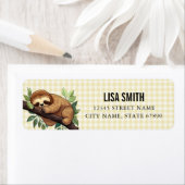 Sloth Rücksendeadressen-Aufklebers (Insitu)