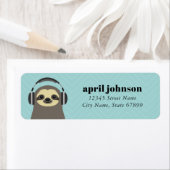 Sloth Rücksendeadressen-Aufklebers (Insitu)