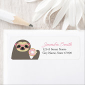 Sloth Rücksendeadressen-Aufklebers (Insitu)