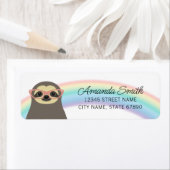 Sloth Rücksendeadressen-Aufklebers (Insitu)
